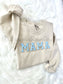 Chenille MAMA Patch Crewneck Sweatshirt