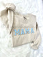 Chenille MAMA Patch Crewneck Sweatshirt