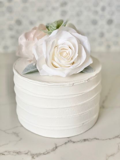 Girl Birthday Cake Topper, Floral Cake Flower Topper, Pink and Gold Cake Topper, Floral First Birthday, Floral Party, Baby Shower Decor