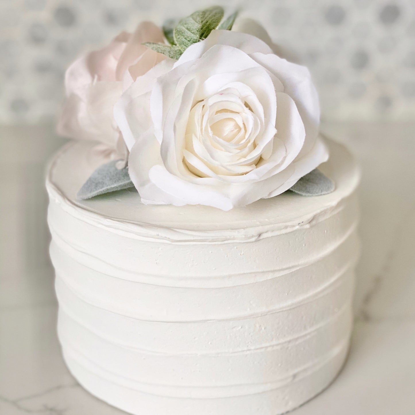 Girl Birthday Cake Topper, Floral Cake Flower Topper, Pink and Gold Cake Topper, Floral First Birthday, Floral Party, Baby Shower Decor