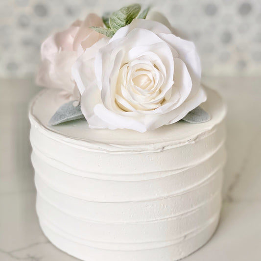 Girl Birthday Cake Topper, Floral Cake Flower Topper, Pink and Gold Cake Topper, Floral First Birthday, Floral Party, Baby Shower Decor