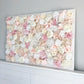 Blush rose flower wall real-touch silk roses bridal backdrop