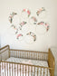Floral Hoop Wreath, Nursery Floral Wreath, Nursery Wall Decor Girl, Photo Prop Wreath, Baby Shower Wreath Girl Nursery, Farmhouse Decor