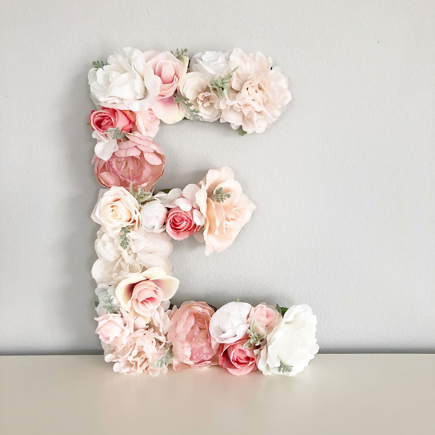 floral letter flower letter girl nursery decor girl flower wall decor