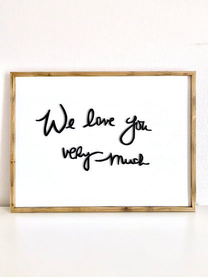 Personalized Handwriting Sign