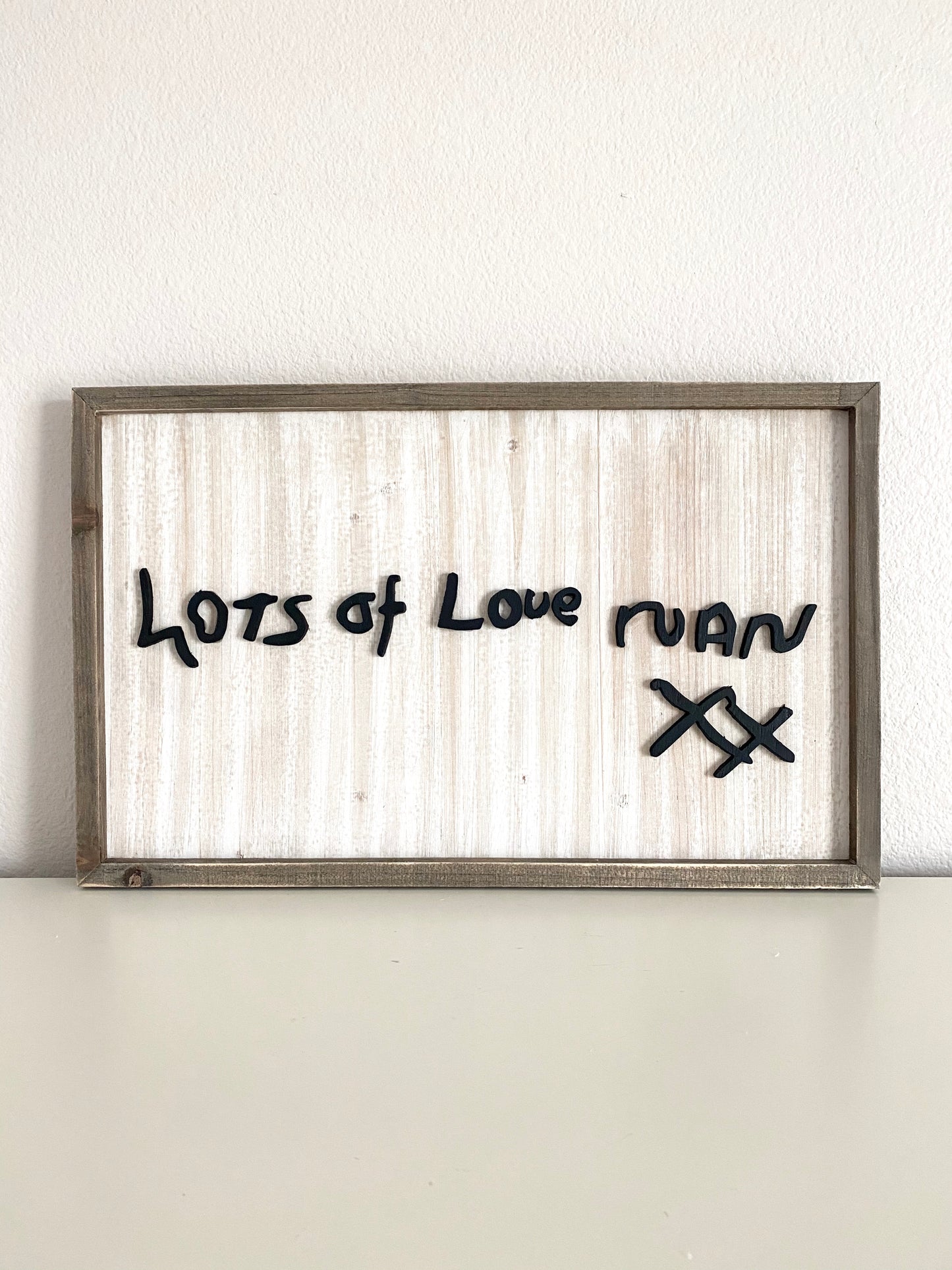 Personalized Handwriting Sign