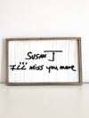 Personalized Handwriting Sign