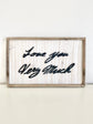Custom handwriting wood sign with 3D effect framing - nursery wall decor personalized gift