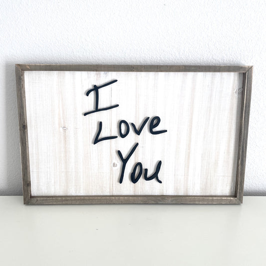 Personalized Handwriting Sign