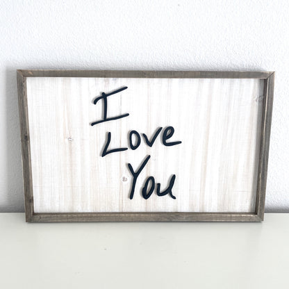 Personalized Handwriting Sign