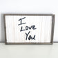 Custom wood handwriting sign rectangular style with personalized laser cut text - nursery wall decor