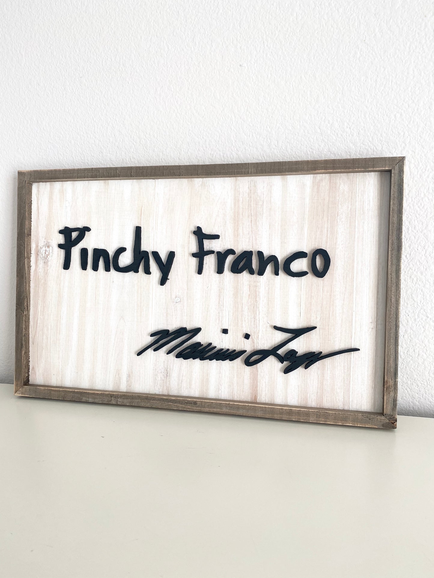 Personalized Handwriting Sign