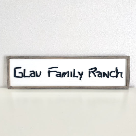 Personalized Handwriting Sign