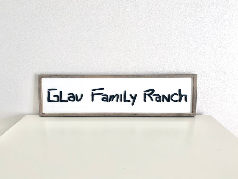 Personalized Handwriting Sign