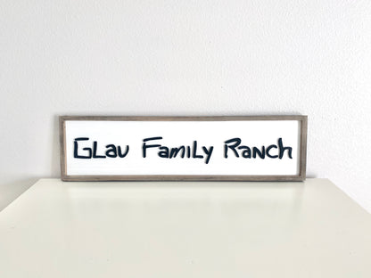 Personalized Handwriting Sign