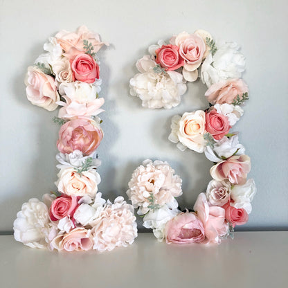 Large Floral Letter Home & Event Backdrop