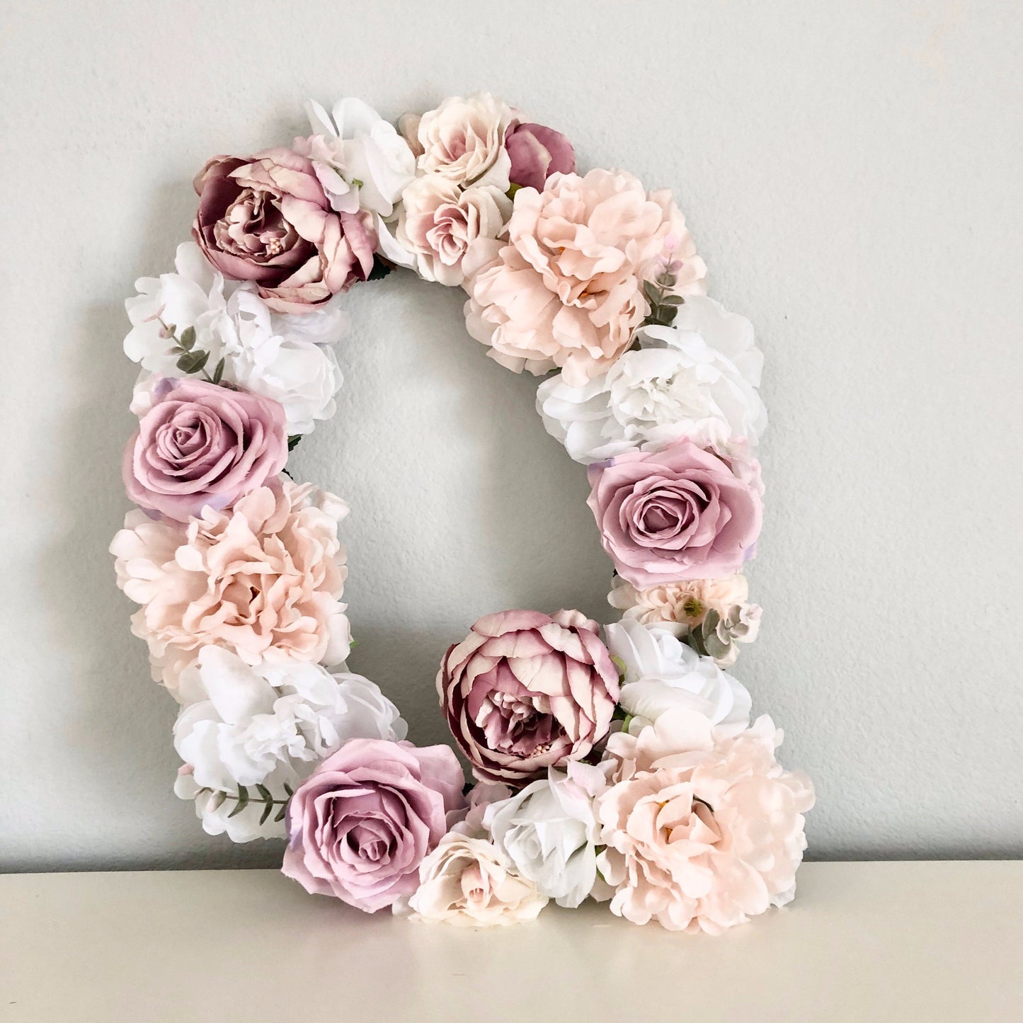 baby shower decor bridal shower decor floral letter flower letter baby name sign