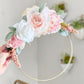Floral Hoop Wreath, Nursery Floral Wreath, Nursery Wall Decor Girl, Photo Prop Wreath, Baby Shower Wreath Girl Nursery, Farmhouse Decor