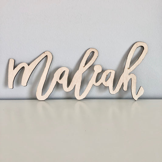 wood name sign art