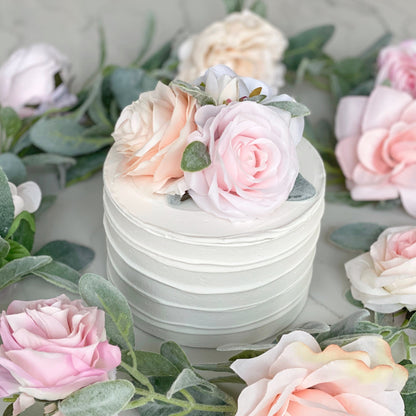 Girl Birthday Decorations, Girl Birthday Party, Flower Cake Topper, Smash Cake Topper, Wedding Cake Topper, Floral Arrangement Cake Topper