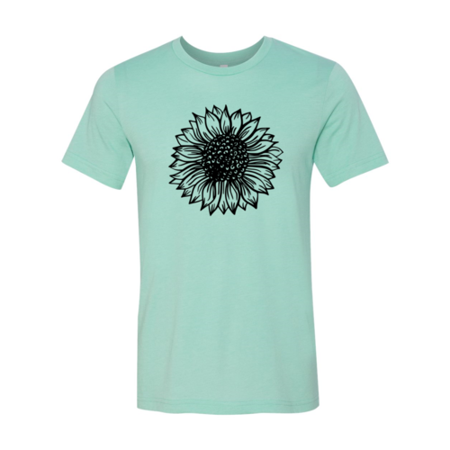 Sunflower tee in Heather Mauve color option