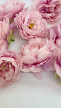 5" Light Pink Peony Two Tone Peony Wedding Flower Fluffy Peony Flower Artificial Peony Light Pink Wedding Flower Light Pink Peony Decor