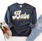 Babe sweatshirt in Gold color option