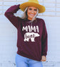 Mama Bear Sweatshirt cozy graphic crewneck color 3