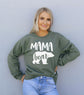 Mama Bear Sweatshirt crew neck unisex fleece sweatshirt front view