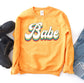 Babe graphic crewneck sweatshirt unisex - Rosey Studio Co