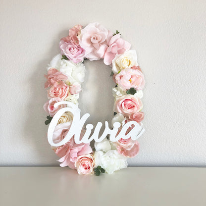Floral Letter Name Sign  Edit alt text