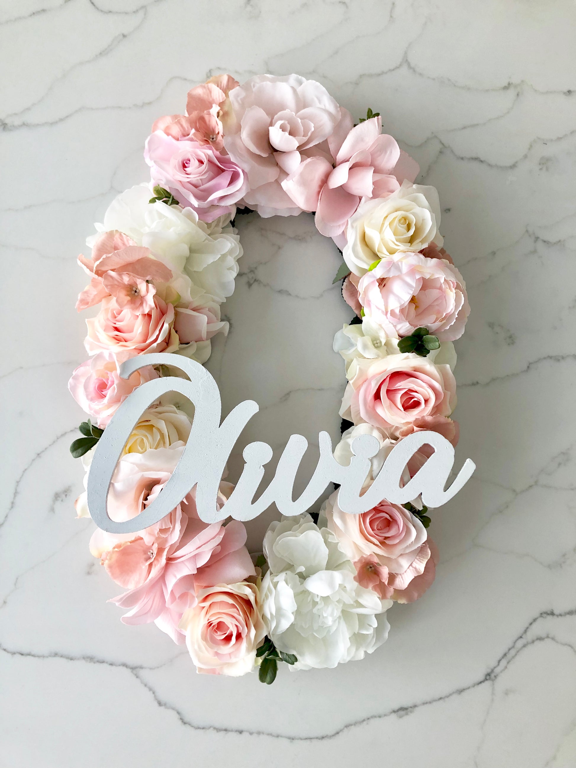 Floral Letter Name Sign