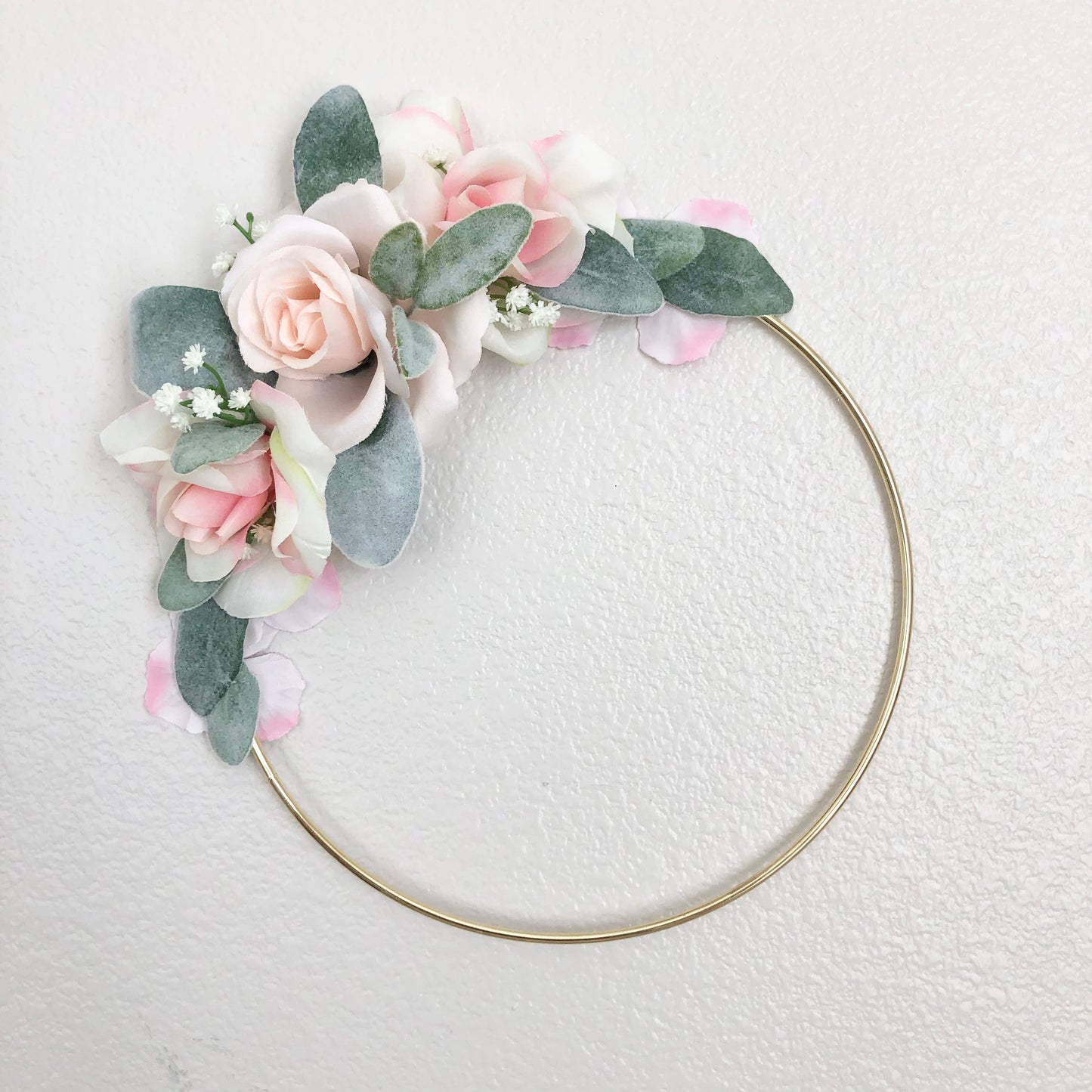 Girl Nursery Wall Decor Girl, Blush Nursery Decor Floral Nursery, Floral Hoop Wreath Decor, Bridal Shower Decor, Baby Shower Decor Girl