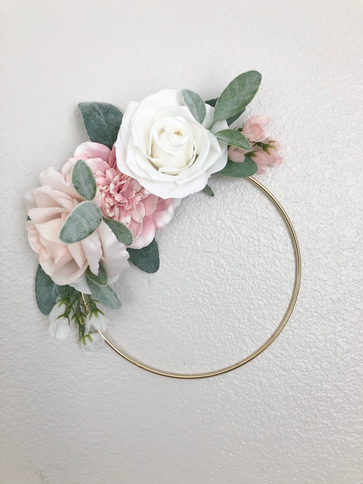 Girl Nursery Wall Decor Girl, Blush Nursery Decor Floral Nursery, Floral Hoop Wreath Decor, Bridal Shower Decor, Baby Shower Decor Girl