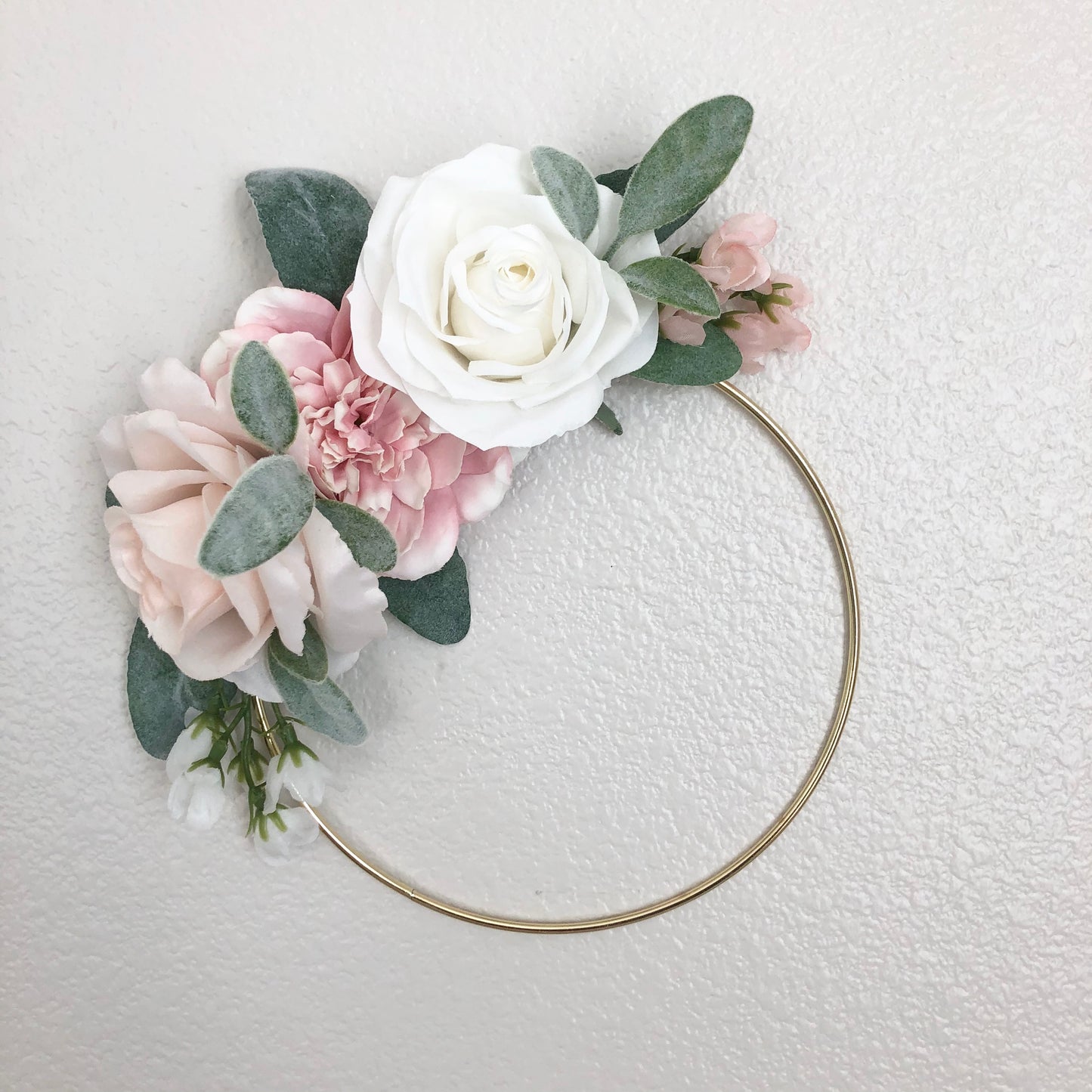 Girl Nursery Wall Decor Girl, Blush Nursery Decor Floral Nursery, Floral Hoop Wreath Decor, Bridal Shower Decor, Baby Shower Decor Girl