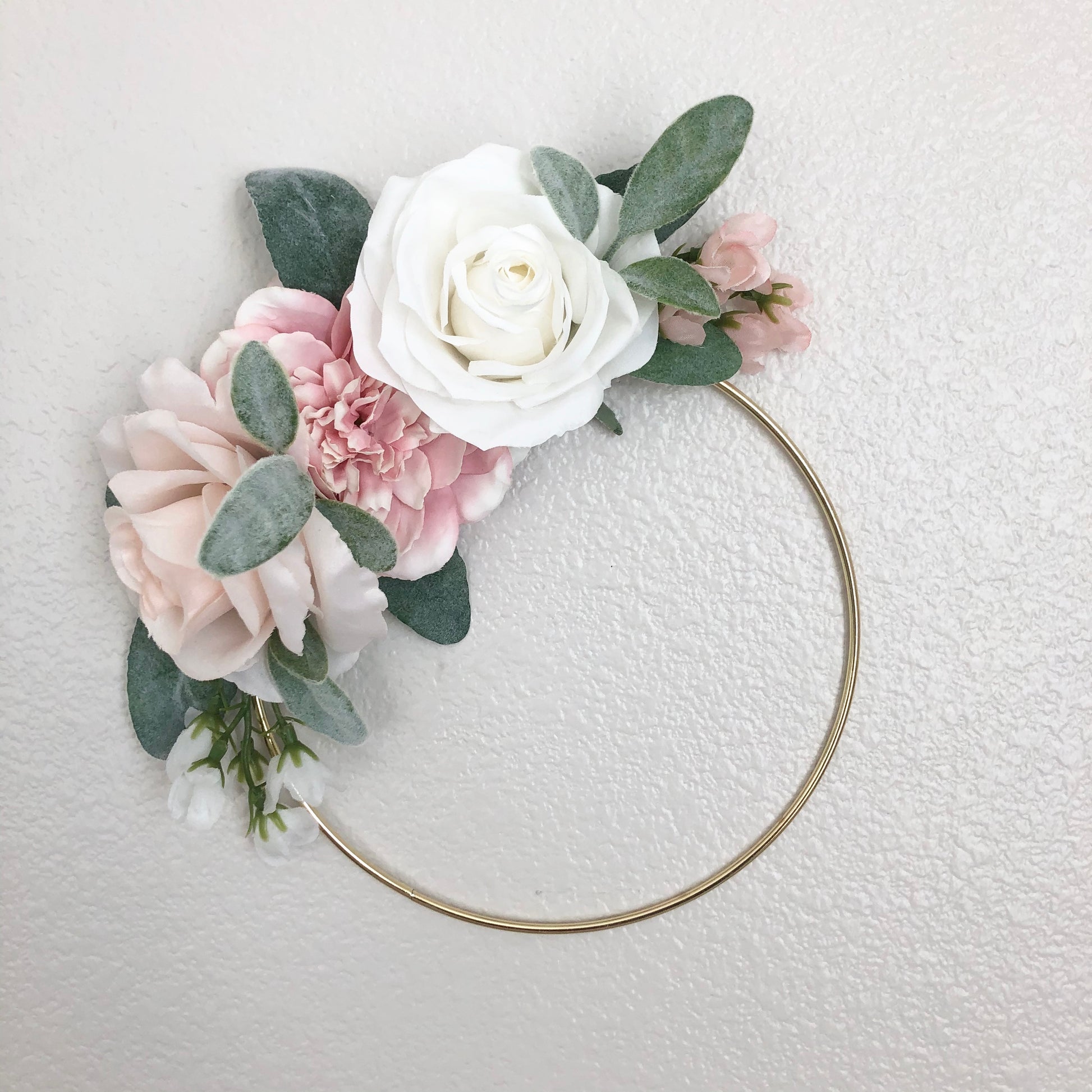 Girl Nursery Wall Decor Girl, Blush Nursery Decor Floral Nursery, Floral Hoop Wreath Decor, Bridal Shower Decor, Baby Shower Decor Girl