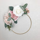 Girl Nursery Wall Decor Girl, Blush Nursery Decor Floral Nursery, Floral Hoop Wreath Decor, Bridal Shower Decor, Baby Shower Decor Girl