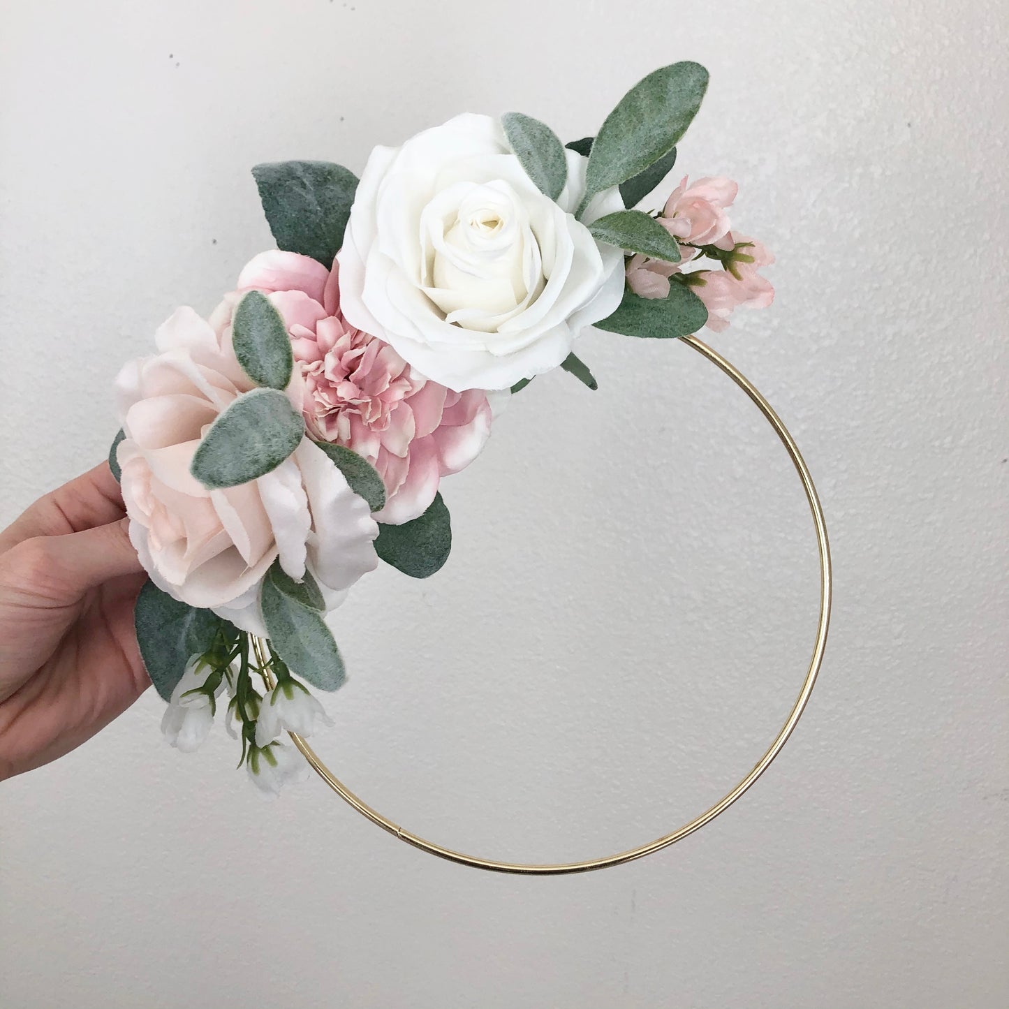 Girl Nursery Wall Decor Girl, Blush Nursery Decor Floral Nursery, Floral Hoop Wreath Decor, Bridal Shower Decor, Baby Shower Decor Girl