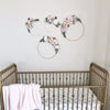 Girl Nursery Wall Decor Girl, Blush Nursery Decor Floral Nursery, Floral Hoop Wreath Decor, Bridal Shower Decor, Baby Shower Decor Girl