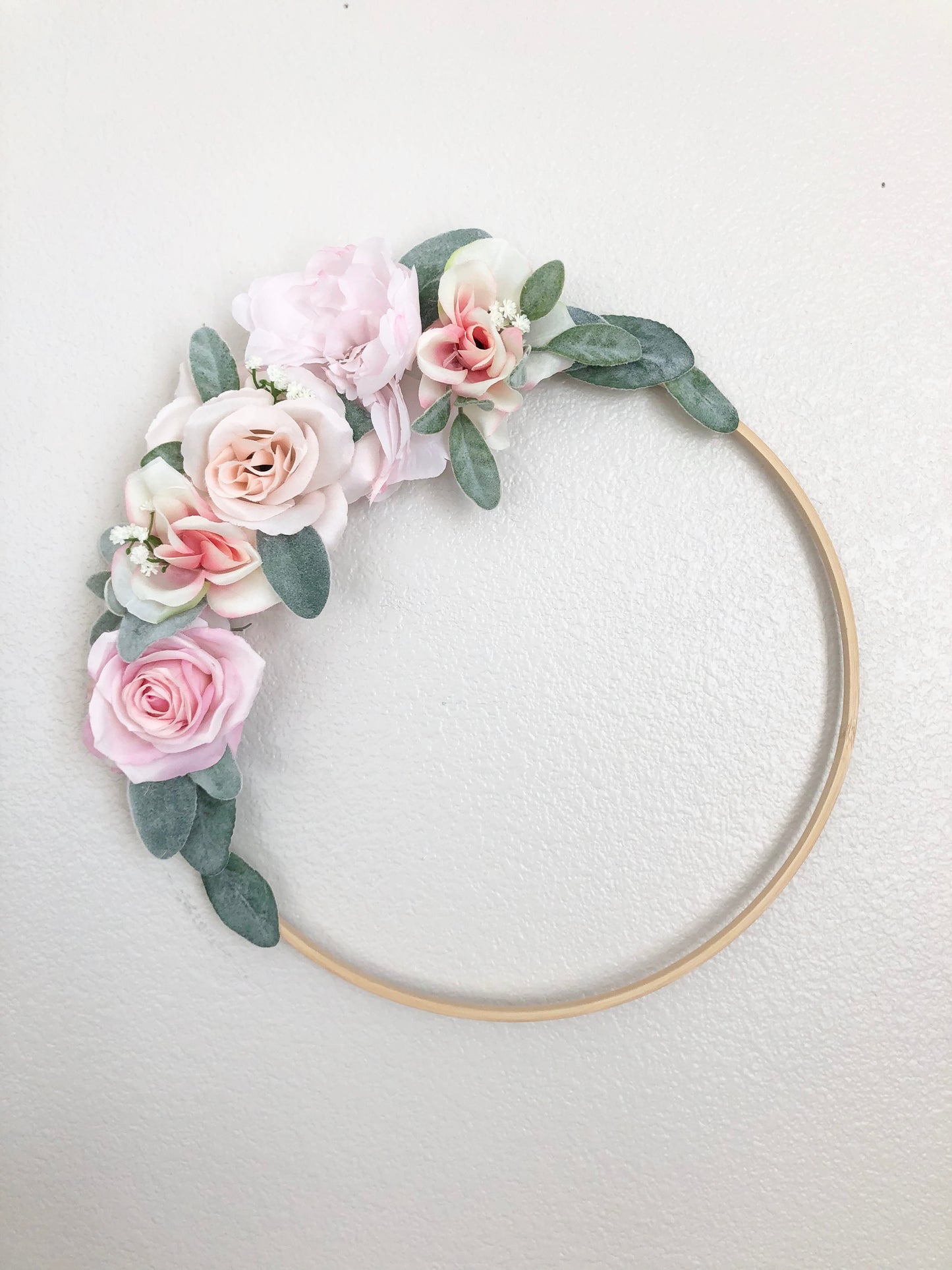 Girl Nursery Wall Decor Girl, Blush Nursery Decor Floral Nursery, Floral Hoop Wreath Decor, Bridal Shower Decor, Baby Shower Decor Girl