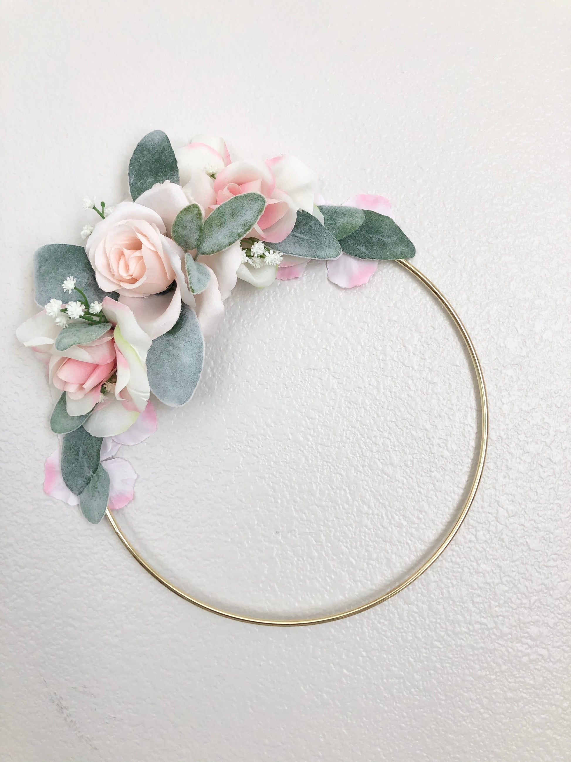 Girl Nursery Wall Decor Girl, Blush Nursery Decor Floral Nursery, Floral Hoop Wreath Decor, Bridal Shower Decor, Baby Shower Decor Girl
