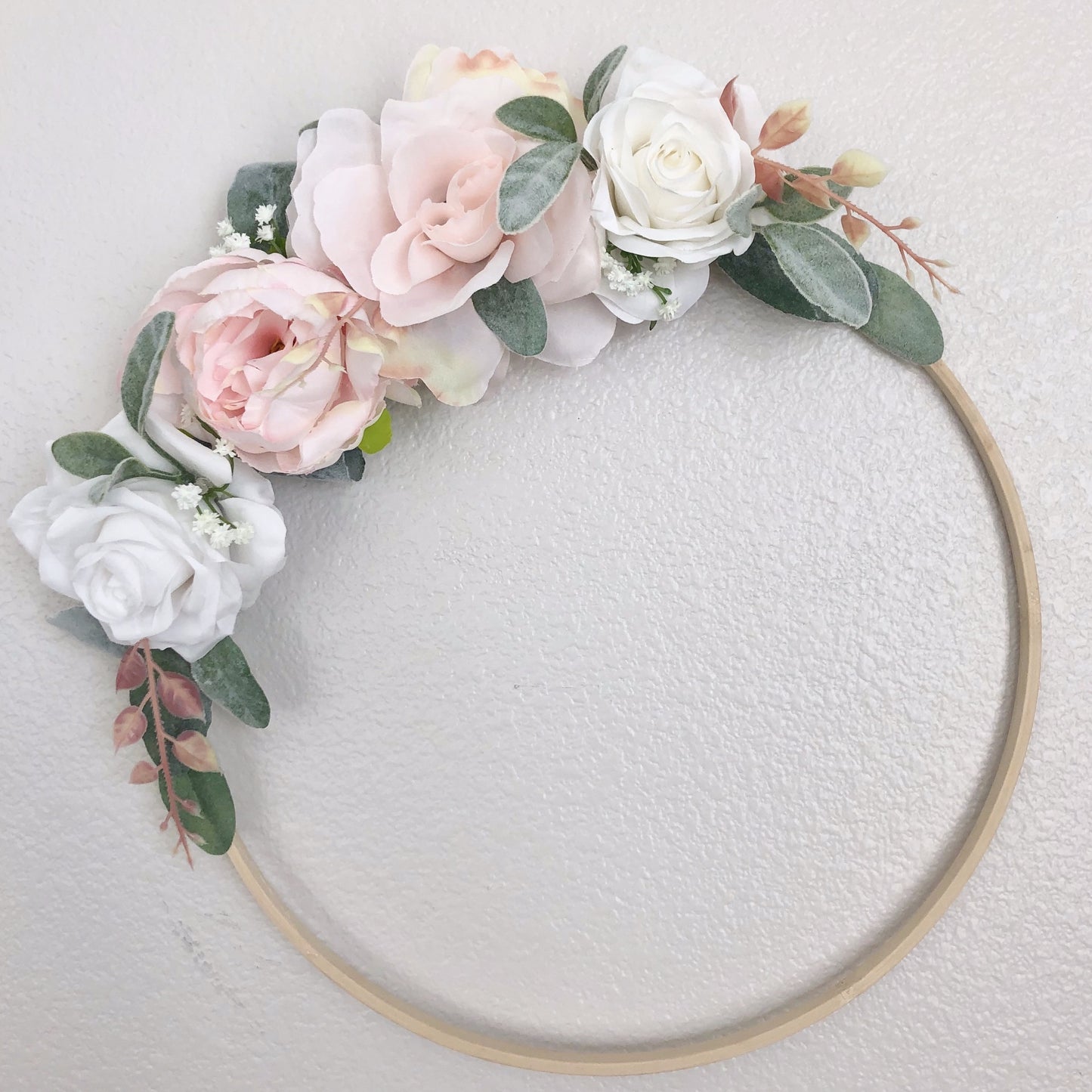 Girl Nursery Wall Decor Girl, Blush Nursery Decor Floral Nursery, Floral Hoop Wreath Decor, Bridal Shower Decor, Baby Shower Decor Girl