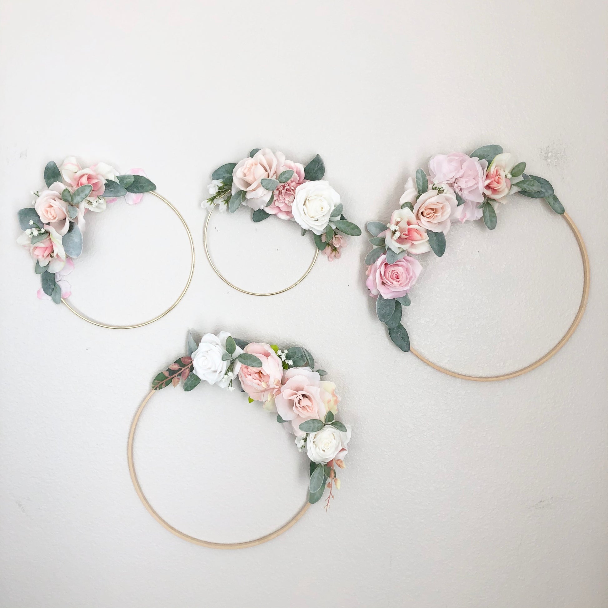 Girl Nursery Wall Decor Girl, Blush Nursery Decor Floral Nursery, Floral Hoop Wreath Decor, Bridal Shower Decor, Baby Shower Decor Girl