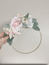 Girl Nursery Wall Decor Girl, Blush Nursery Decor Floral Nursery, Floral Hoop Wreath Decor, Bridal Shower Decor, Baby Shower Decor Girl
