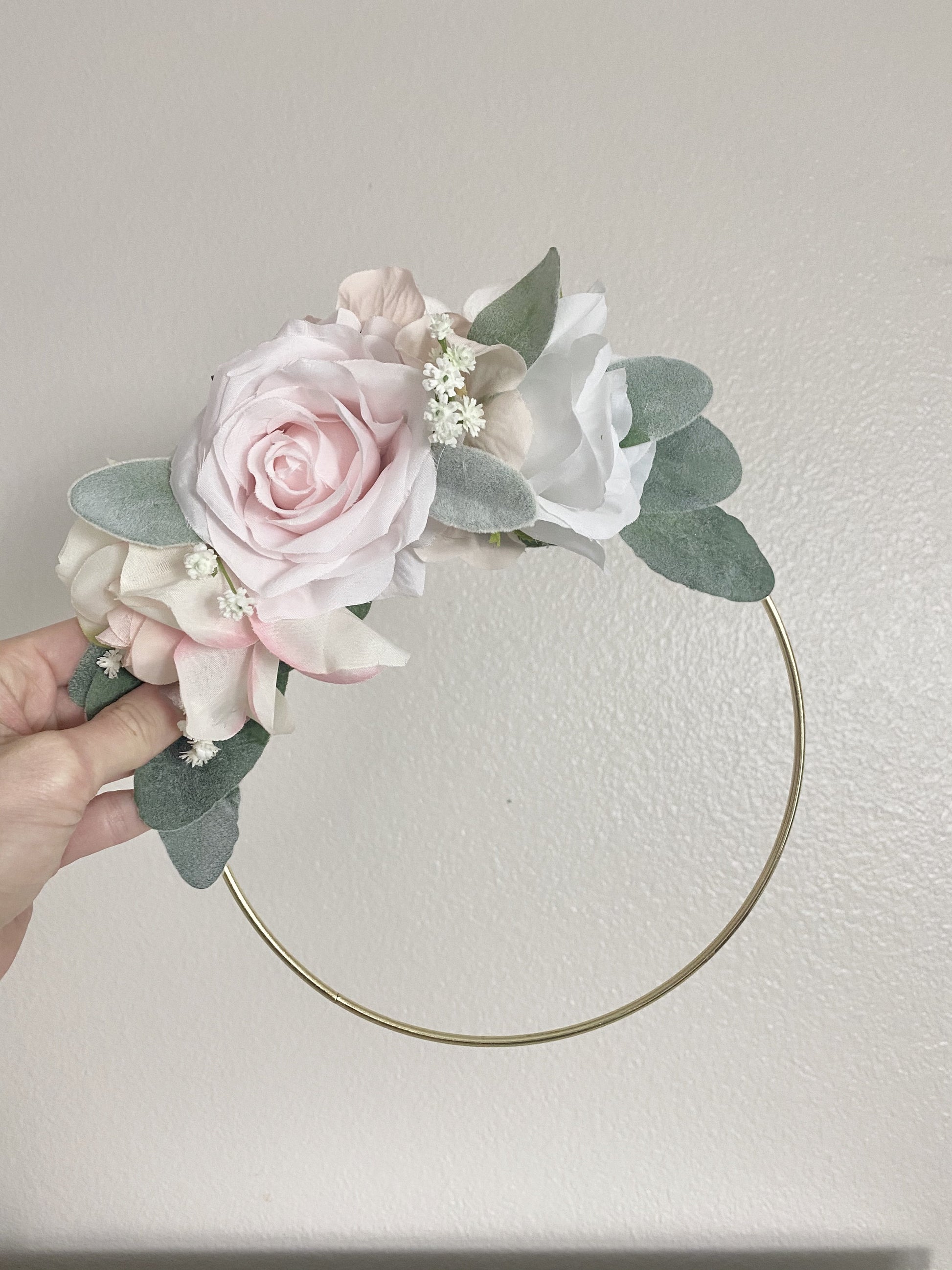 Girl Nursery Wall Decor Girl, Blush Nursery Decor Floral Nursery, Floral Hoop Wreath Decor, Bridal Shower Decor, Baby Shower Decor Girl