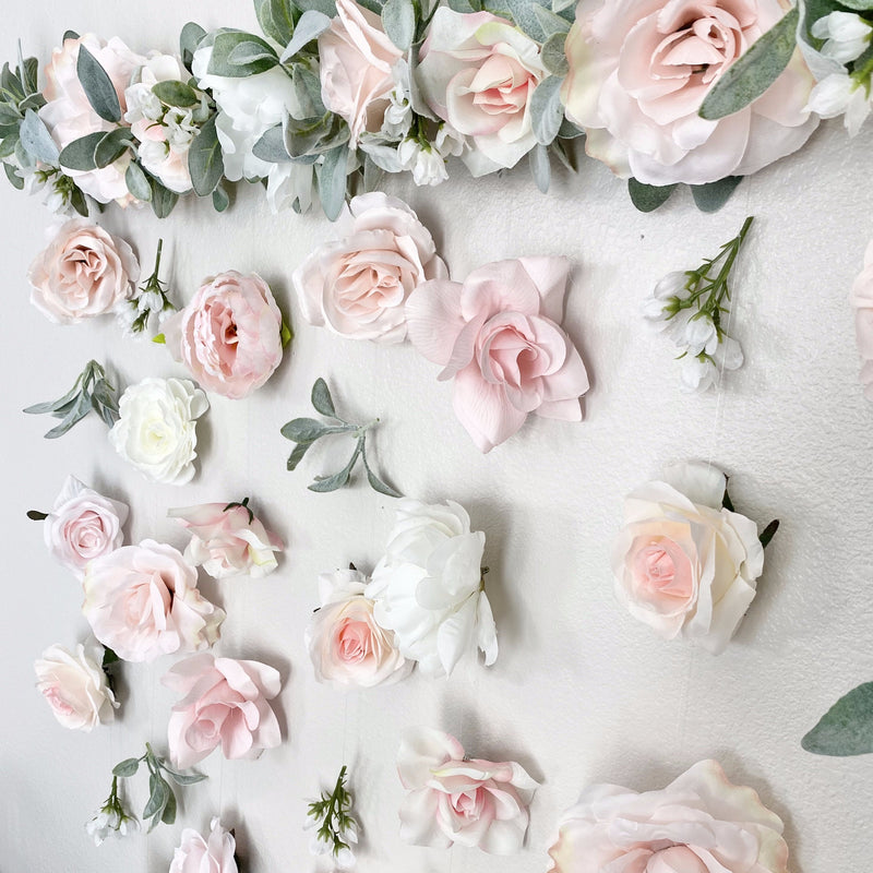 Flower Wall Hanging, Boho Baby Shower, Boho Bridal Shower Decor, Girl Nursery Decor Girl, Over the Crib Sign, Floral Wall, Flower Curtain