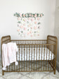 Flower Wall Hanging, Boho Baby Shower, Boho Bridal Shower Decor, Girl Nursery Decor Girl, Over the Crib Sign, Floral Wall, Flower Curtain