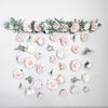 Flower Wall Hanging, Boho Baby Shower, Boho Bridal Shower Decor, Girl Nursery Decor Girl, Over the Crib Sign, Floral Wall, Flower Curtain
