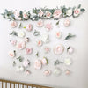 Flower Wall Hanging, Boho Baby Shower, Boho Bridal Shower Decor, Girl Nursery Decor Girl, Over the Crib Sign, Floral Wall, Flower Curtain