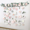 Flower Wall Hanging, Boho Baby Shower, Boho Bridal Shower Decor, Girl Nursery Decor Girl, Over the Crib Sign, Floral Wall, Flower Curtain